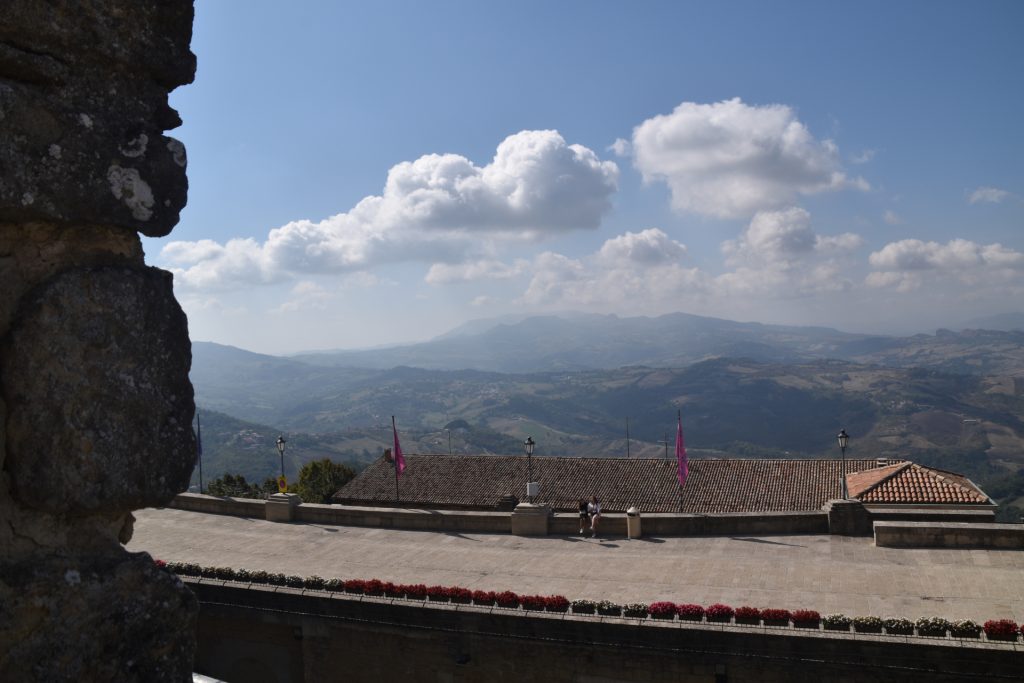 Utsikt över Italien, från San Marino